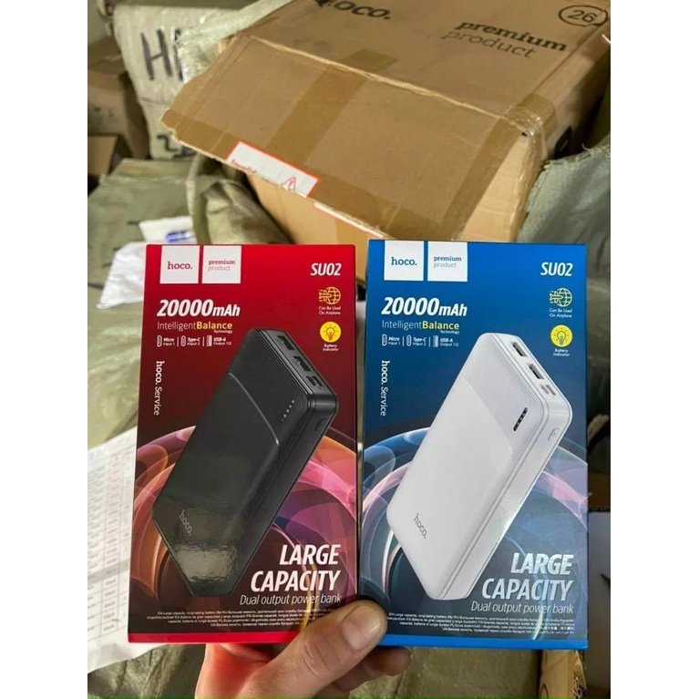 Pin Dự Phòng Hoco Su02 20.000mah và Su01 10.000mah