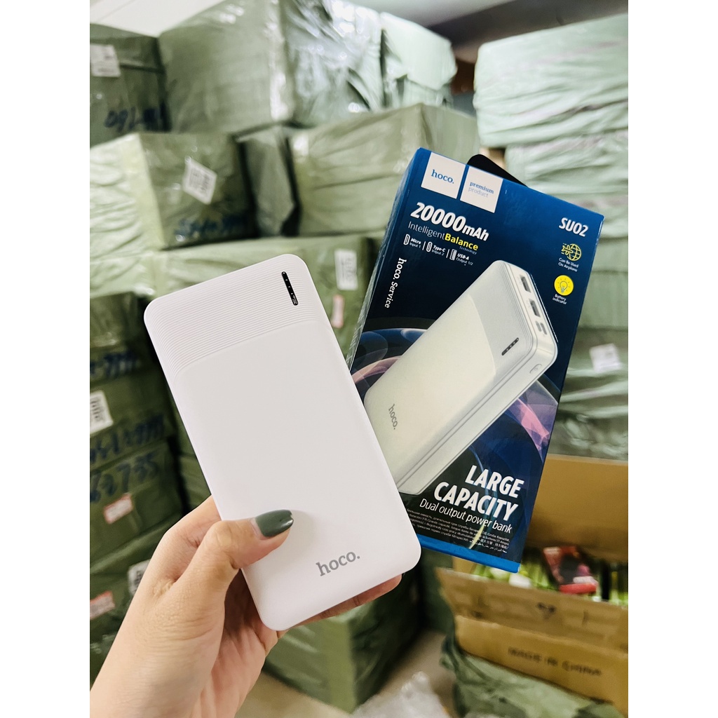 Pin Dự Phòng Hoco Su02 20.000mah và Su01 10.000mah