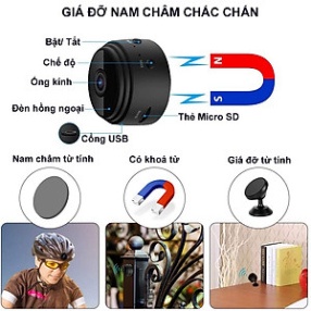 Camera mini wifi an ninh A9 xem từ xa trên điện thoại,Camera mini có hồng ngoại quay ban đêm HOT | BigBuy360 - bigbuy360.vn