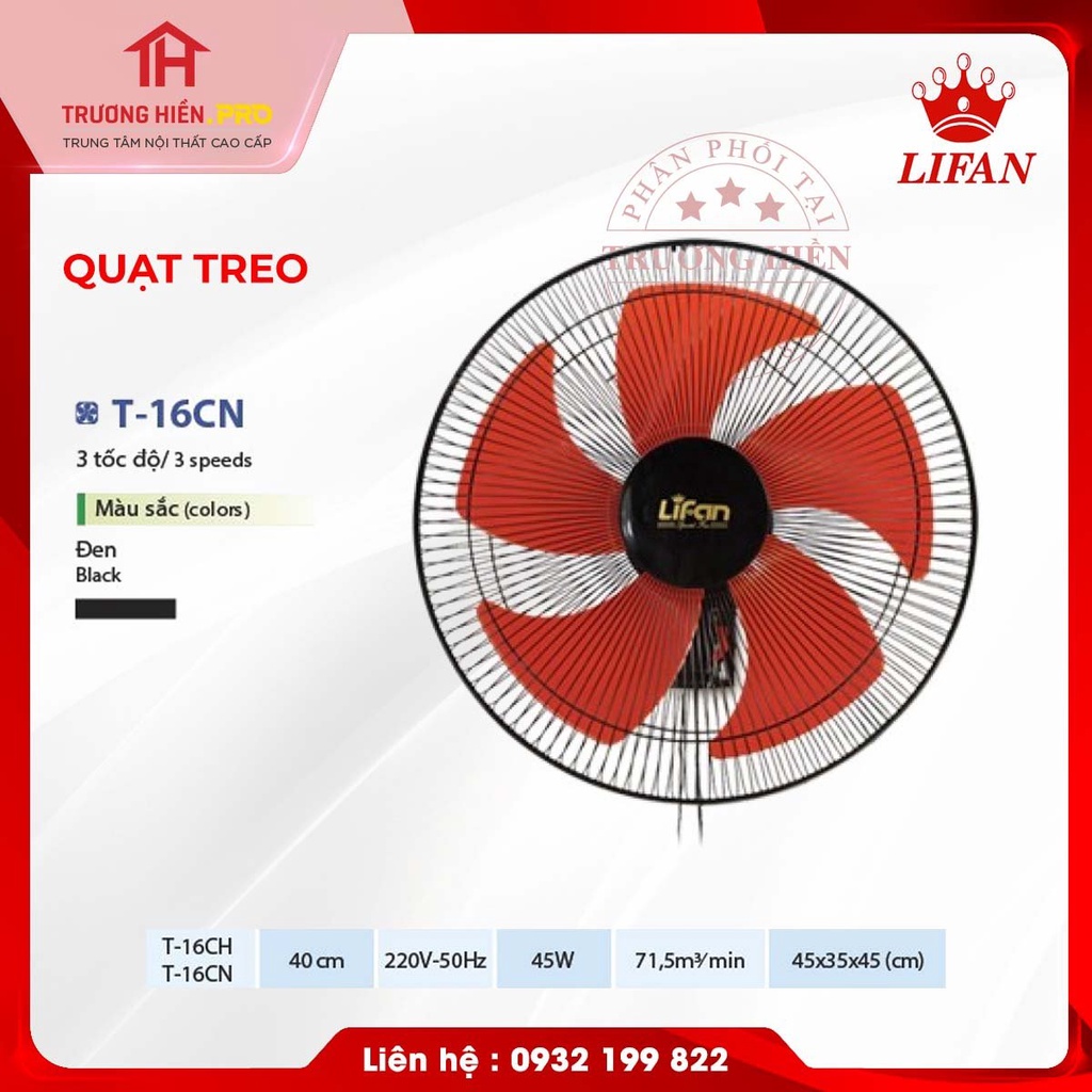 Quạt treo T-16CN  Lifan - Hàng chính hãng