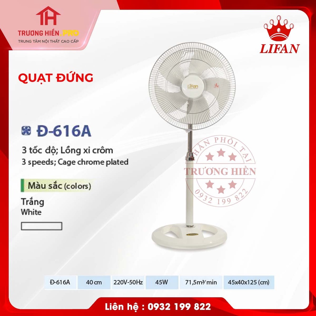 Quạt đứng Đ-616A Lifan - Hàng chính hãng