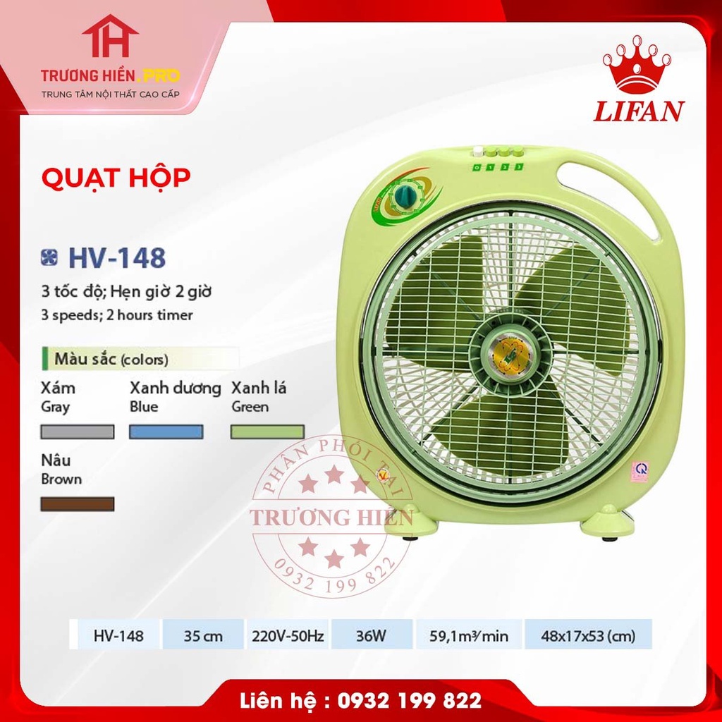 Quạt hộp HV 148 Lifan - Hàng chính hãng