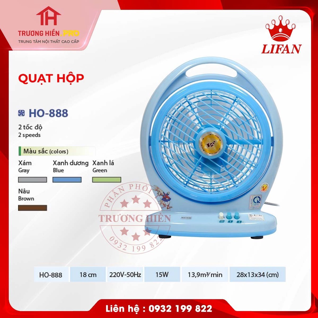 Quạt hộp HO 888 Lifan - Hàng chính hãng