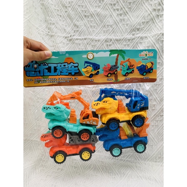 Túi Đồ Chơi Ô Tô Cho Bé Trai, Xe Công Trình, Xe Cần Cẩu Mini Cho Bé, Ô Tô Đồ Chơi Xe Chạy Đà