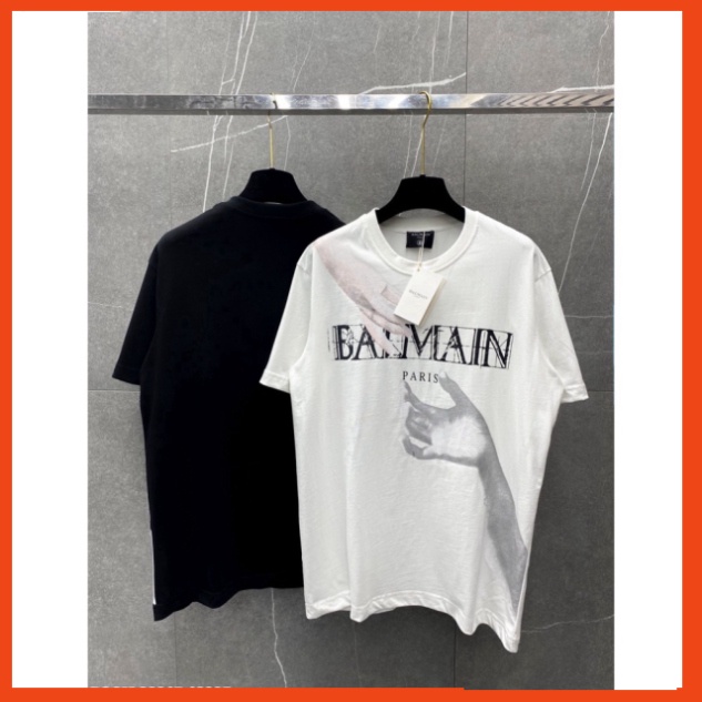 Áo phông nam nữ Dolce in chữ DG vảy sơn loang màu phối tay raglan đen trắng. Áo thun nam nữ unisex form rộng siêu hot | BigBuy360 - bigbuy360.vn