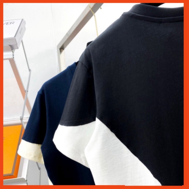 Áo phông nam nữ Premium Cotton Neil Barrett phối mix vải hai màu đen trắng. Áo thun phối unisex form rộng siêu hot 83