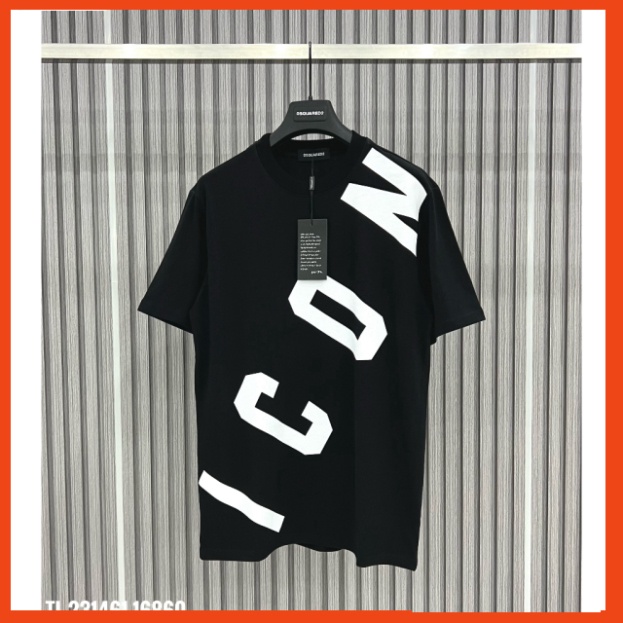 Áo Phông Nam Nữ In Chữ ICON Chéo Trước Ngực. Áo Thun Unisex From Rộng Siêu Hot 2023 88