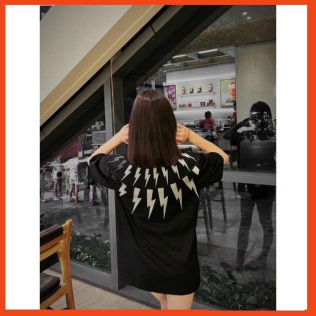 Áo Phông Nam Nữ Neil Barrett In Tia Sét Nhũ Kim Tuyến Cao Cấp, Áo Phông Nam Nữ Unisex Siêu Cấp Hot Trend Hè 2023 88