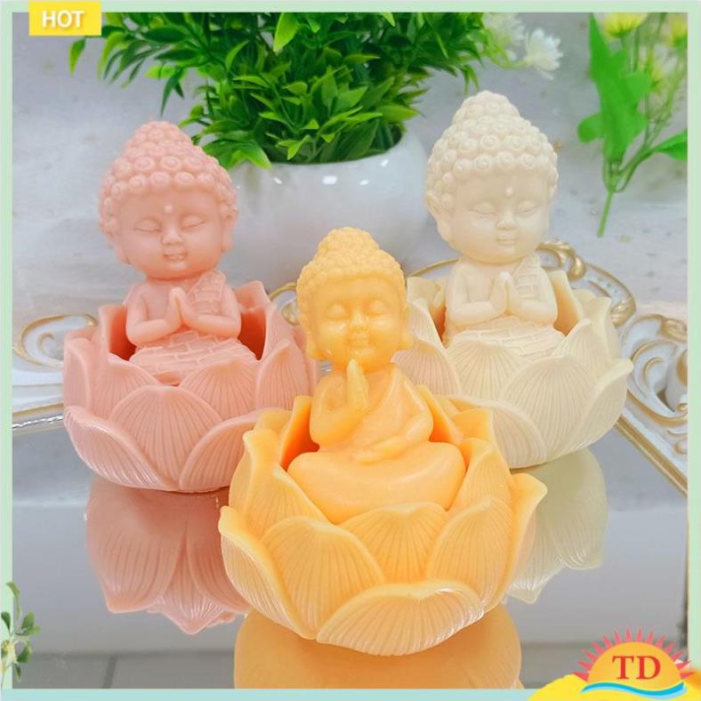 Khuôn làm tượng Phật, Khuôn Silicon 3D dùng làm tượng xà phòng, nến, thạch cao, keo pha lê, đồ trang trí .v.v...