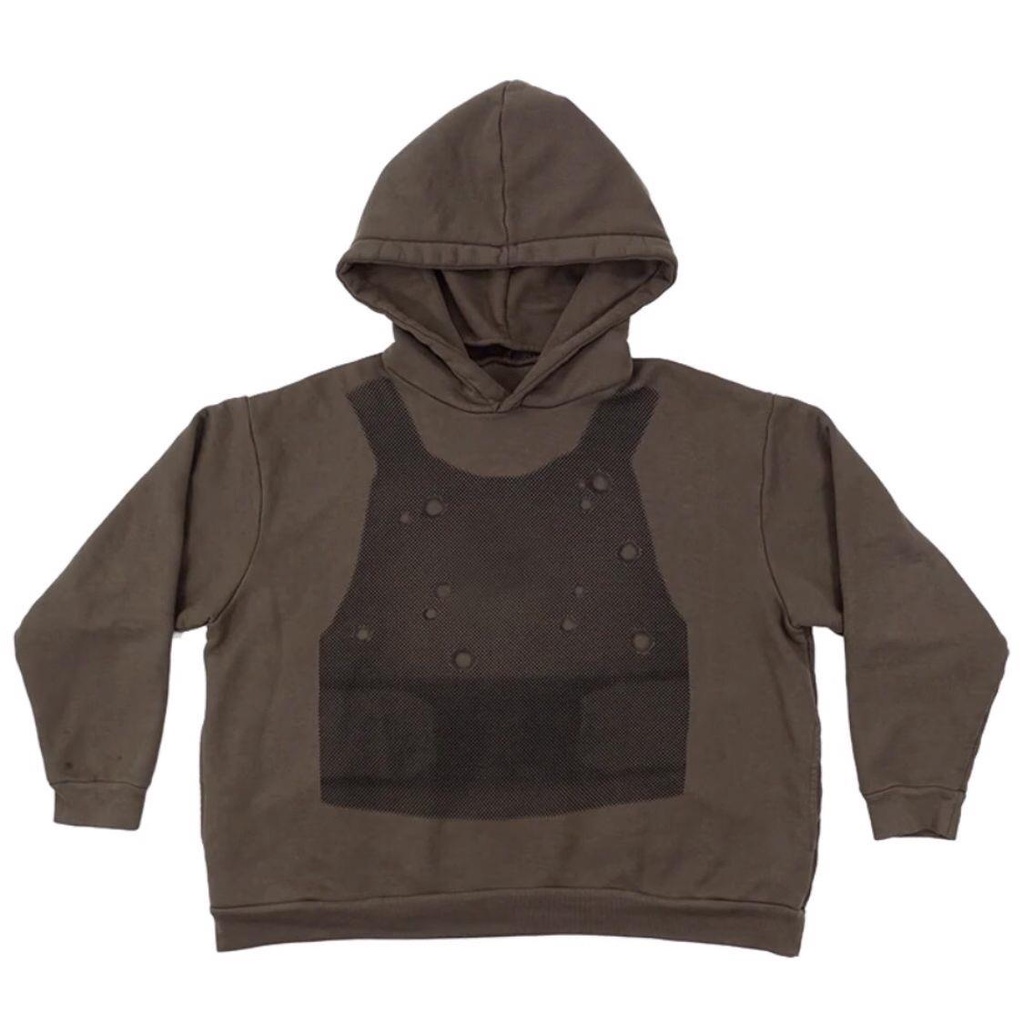Áo vest có lỗ co giãn áo khoác nam đường phố mỹ mặc áo khoác cotton tinh khiết áo khoác ngoài đường phố cao cấp thu đông