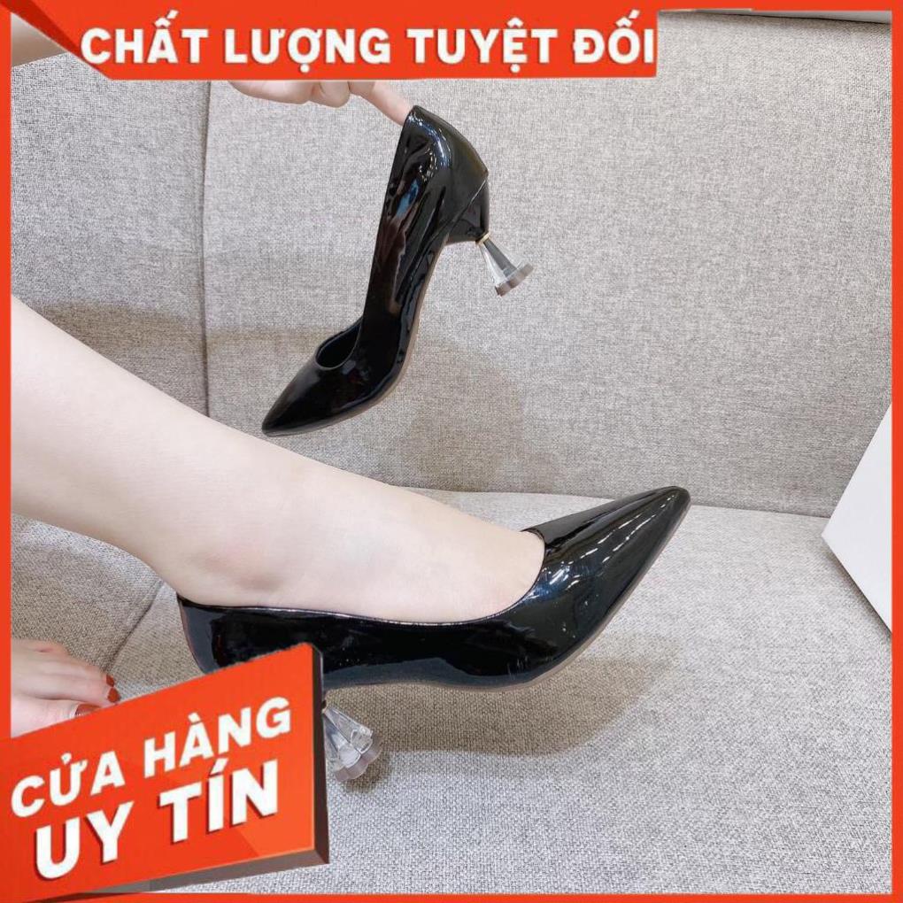 Giày cao gót nữ cao 5cm gót hoa  đơn giản, tinh tế - Giày Bánh Bèo mã GotHoa