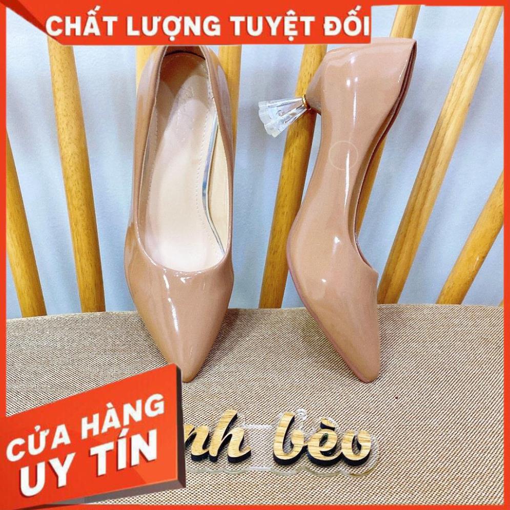 Giày cao gót nữ cao 5cm gót hoa  đơn giản, tinh tế - Giày Bánh Bèo mã GotHoa