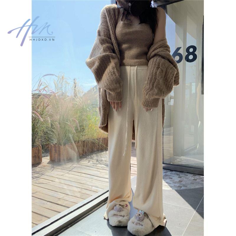 Phong cách hàn quốc phong cách mới thiết kế sáp mềm mại cảm thấy nút sừng dệt kim cardigan nữ sinh phong cách lười biếng lỏng v-cổ s