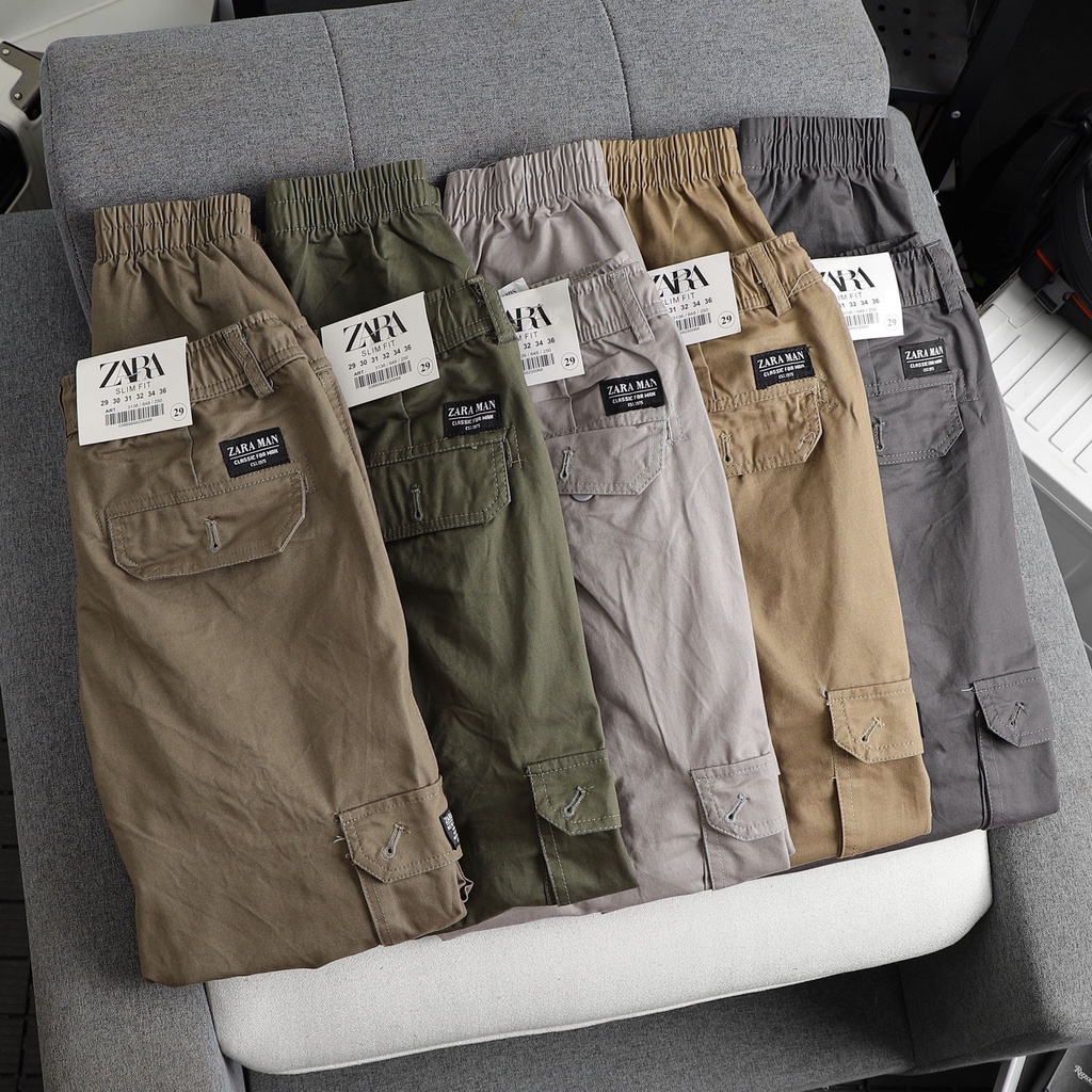 Quần Kaki  túi hộp nam, quần Jogger túi hộp cotton cao cấp