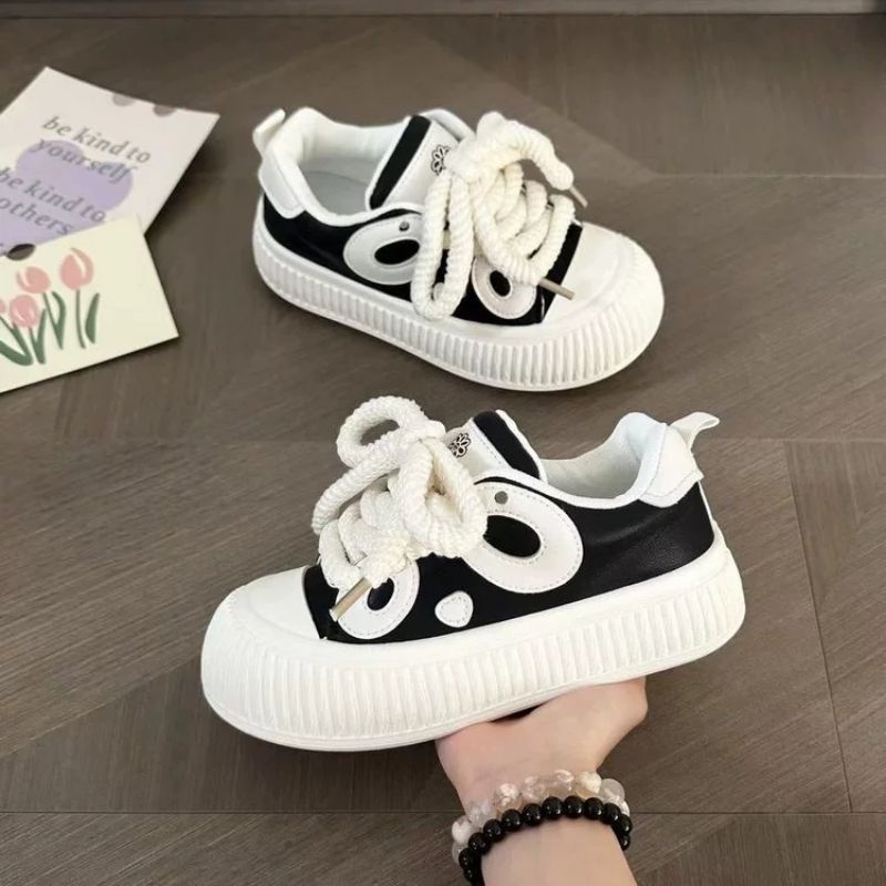 Giày thể thao sneaker mắt cú dây to dễ đi năng động