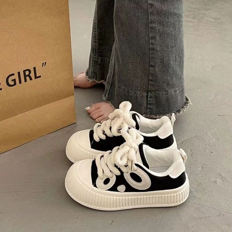 Giày thể thao sneaker mắt cú dây to dễ đi năng động