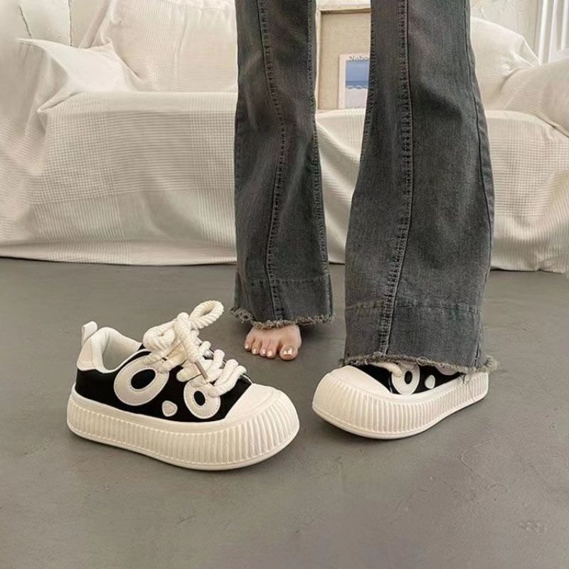 Giày thể thao sneaker mắt cú dây to dễ đi năng động