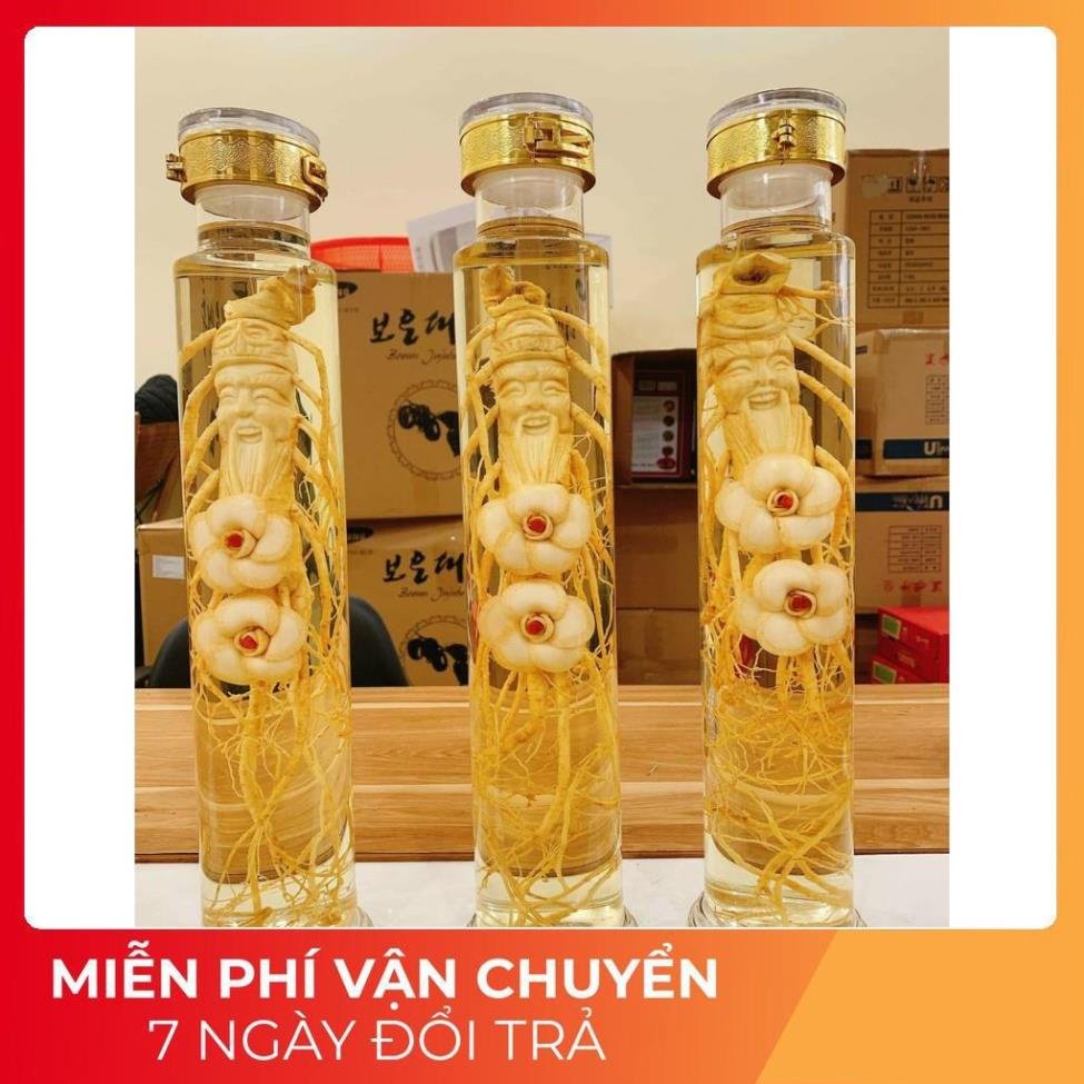 Bình trụ nắp vàng ngâm sâm gioăng cao su có khóa *BAO BỂ VỠ*