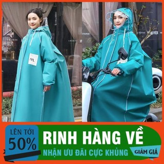 Áo mưa đi xe máy chống nước, áo mưa măng tô chất liệu eva thời trang
