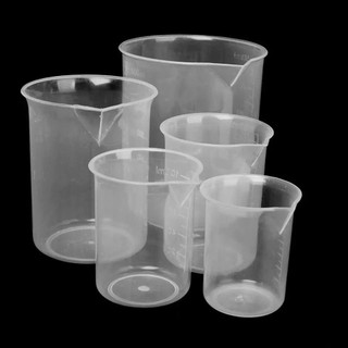 Cốc đong nhựa có mỏ, chia vạch 25ml -50ml -100ml - 150ml - 250ml - 500ml - 1000ml