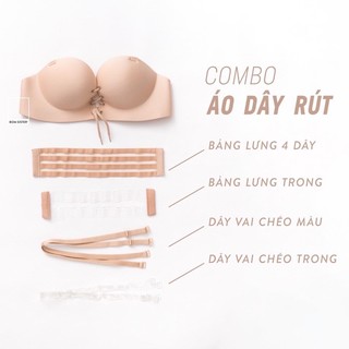 Áo lót su dây rút nâng ngực tạo khe thần thánh cho các nàng yêu(hàng loại 1)  