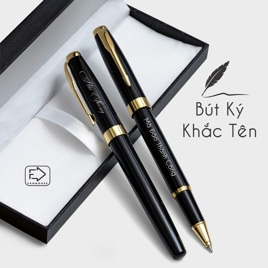 Bút ký văn phòng khắc tên theo yêu cầu, miễn phí thiết kế quà tặng sinh nhật, quà tặng văn phòng