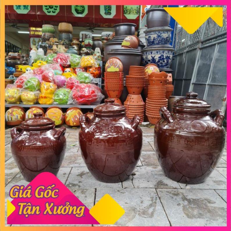 Chum sành⚡️BAO BỂ VỠ⚡️ Bát Tràng 20 Lít ngâm rượu *BAO BỂ VỠ*