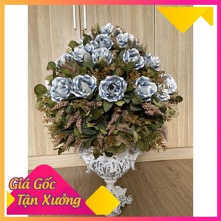 Bình hoa composite dáng cúp S9 cao 40cm *BAO BỂ VỠ*