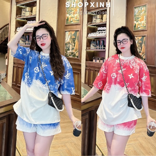 Set LV Loang Shopxinh88888 - Chất Liệu Cotton Tàu Form Thụng Đẹp