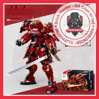 Sluban M38 B1183 Mecha Warrior Red Samurai mô hình lắp ráp chiến binh người máy Võ Sĩ Đạo