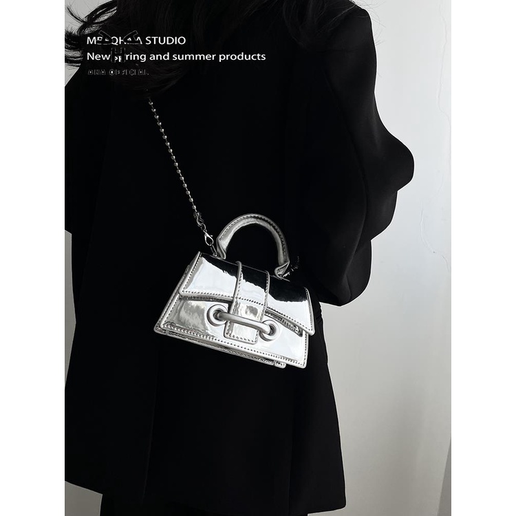 Túi xách đeo chéo AHA OFFICIAL mini phối xích thời trang cao cấp mùa hè 2023 cho nữ