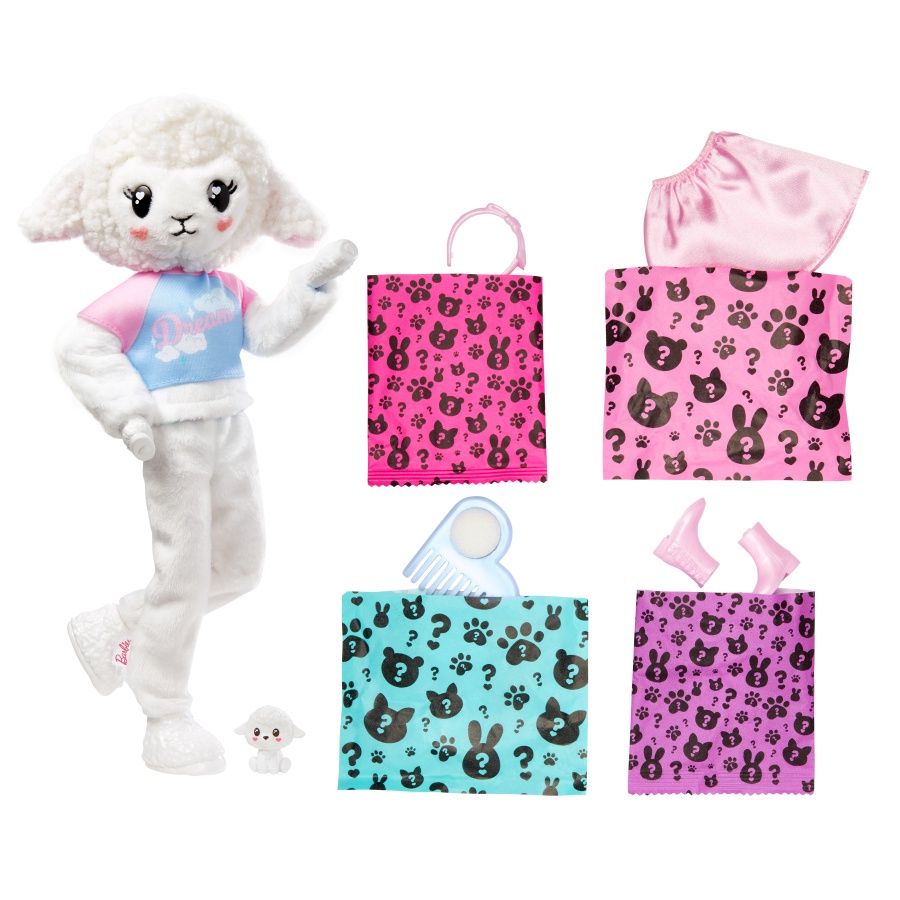 Đồ Chơi Búp Bê Barbie Cutie Reveal - Lamb BARBIE HKR03/HKR02