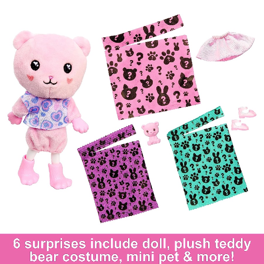 Đồ Chơi Búp Bê Chelsea Cutie Reveal - Baby Teddy Bear BARBIE HKR19/HKR17