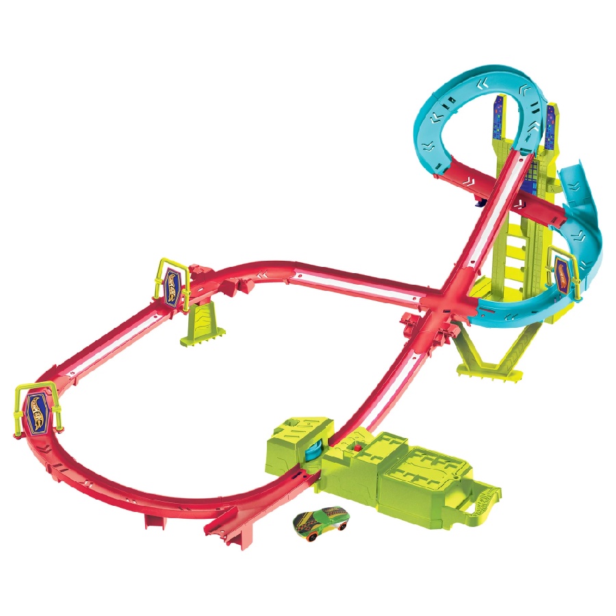 Đồ Chơi Đường Đua Chọc Trời Hot Wheels Neon Speeders HOT WHEELS HPC07