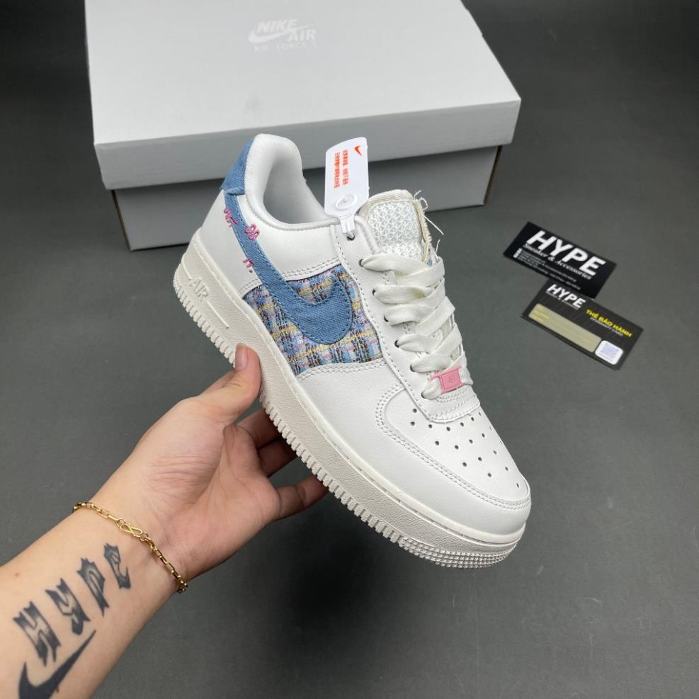 Giày Thể Thao Air Force 1 Just Do It Denim  | Chất Lượng Cao Phiên Bản Chất Lượng Cao