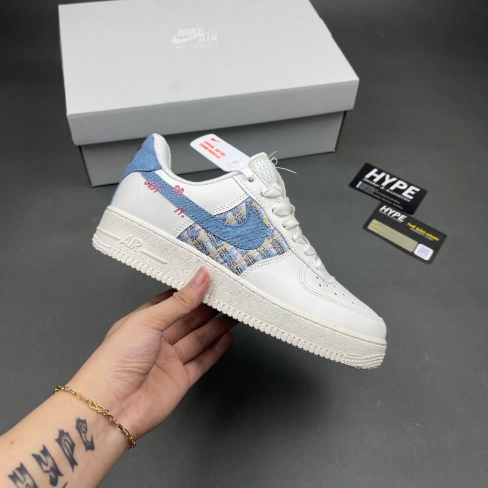 Giày Thể Thao Air Force 1 Just Do It Denim  | Chất Lượng Cao Phiên Bản Chất Lượng Cao