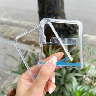 Ốp lưng X&M trong suốt Samsung Z Fold 5 / Z Flip 5 5G lưng cứng PC chống sốc. chống ố màu
