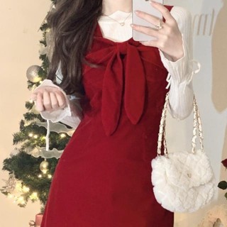 YOSBOGR  váy đầm váy nữ đầm đi đám cưới Trang phục năm mới đỏ Comfortable Hàn Quốc Beautiful Stylish SA221046 37Z230910