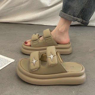 YOSBOGR  dép nữ dép quai hậu nữ giày sandal dép bánh mì dép nữ dép đi trong nhà đế mềm chống trượt Dép đi biển Phong cách Đẹp Phong cách Hàn Quốc B20H150 37Z230910