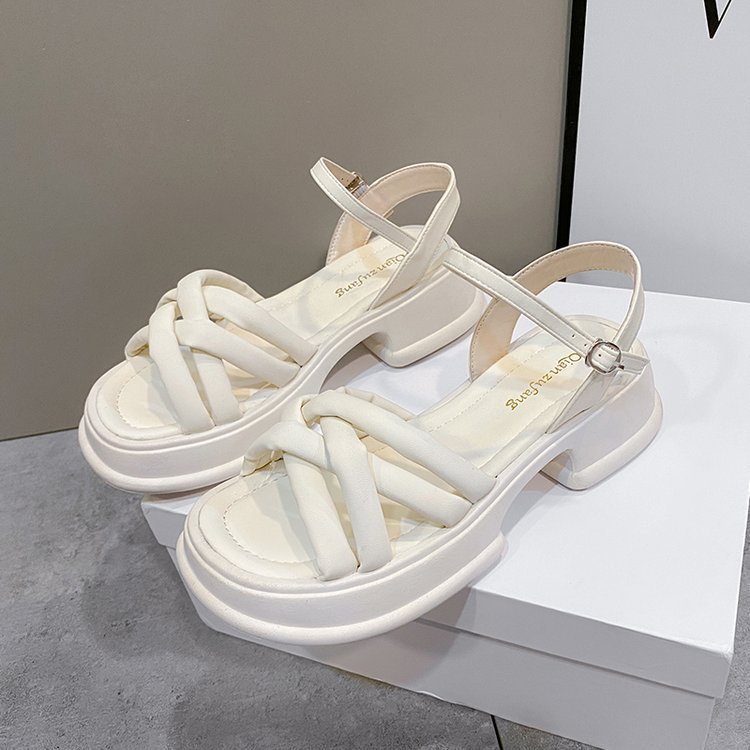 ISAHINI dép nữ giày sandal dép bánh mì dép nữ dép đi trong nhà đế mềm chống trượt 24Z23061201