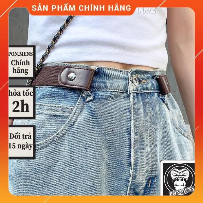 _ Thắt lưng vô hình co giãn nam nữ unisex màu đen nâu pon.mens hà nội hcm #quanjeandep