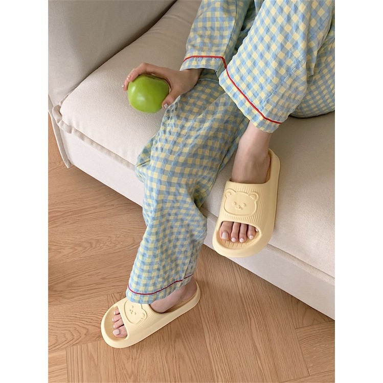 ISAHINI dép nữ dép bánh mì dép nữ dép đi trong nhà đế mềm chống trượt 23Z23060305