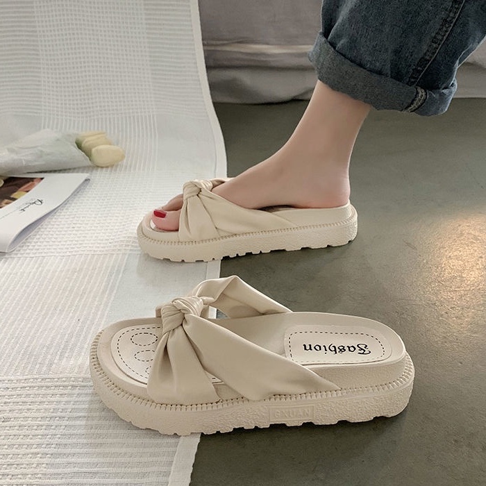 ISAHINI dép nữ dép quai hậu nữ giày sandal dép bánh mì dép nữ dép đi trong nhà đế mềm chống trượt Dép đi biển 21Z23051905