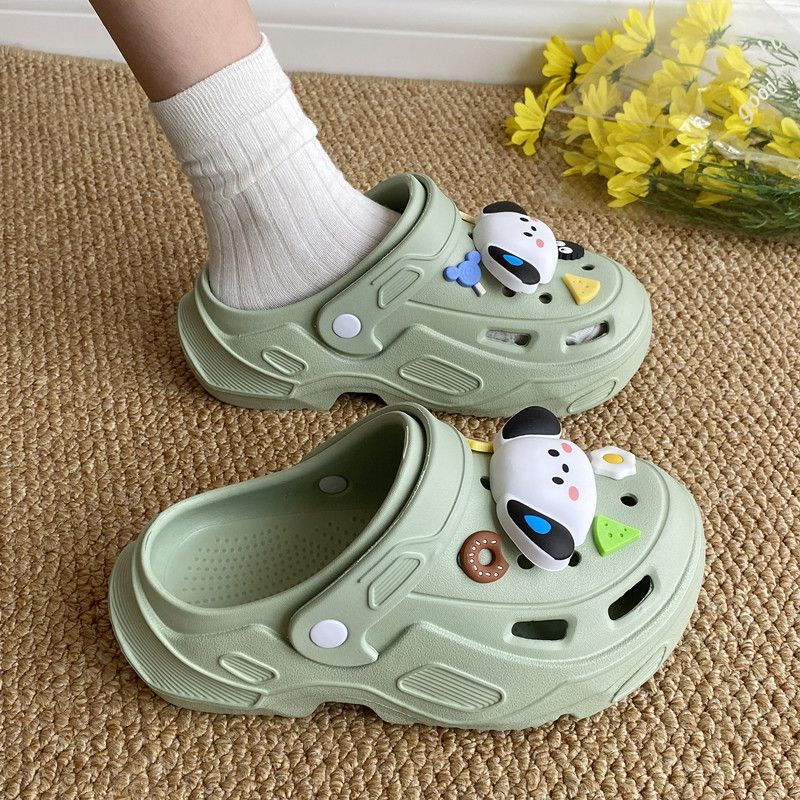 ISAHINI giày sandal nữ dép crocs dép nữ dép bánh mì dép nữ dép đi trong nhà đế mềm chống trượt 23Z23060604