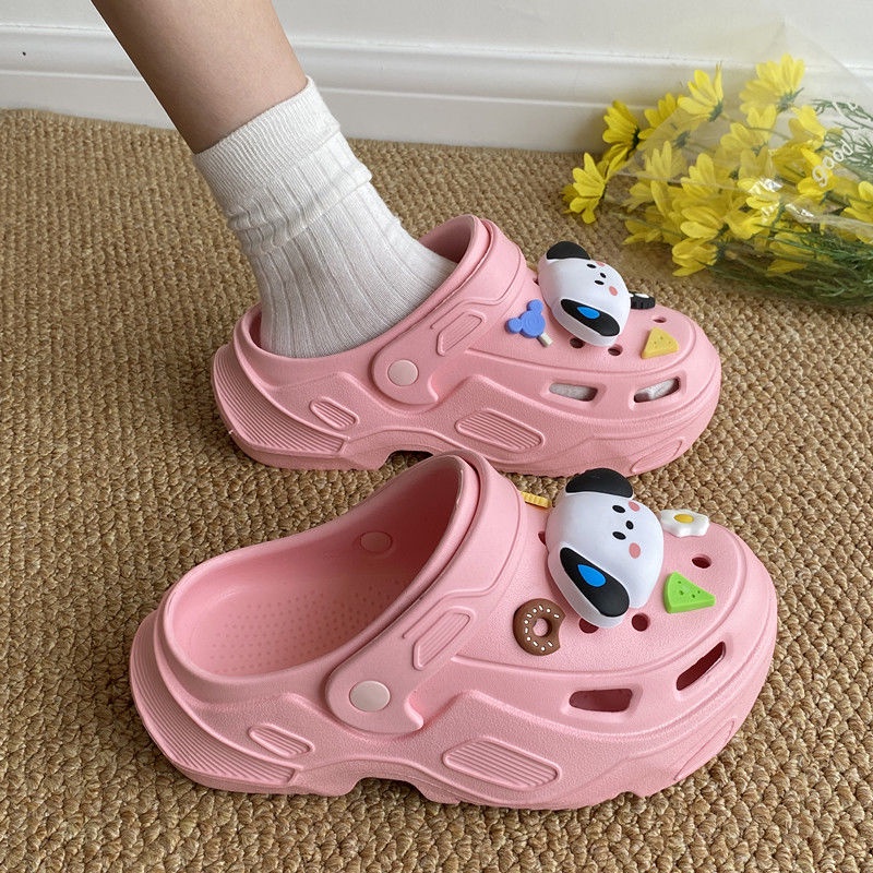 ISAHINI giày sandal nữ dép crocs dép nữ dép bánh mì dép nữ dép đi trong nhà đế mềm chống trượt 23Z23060604