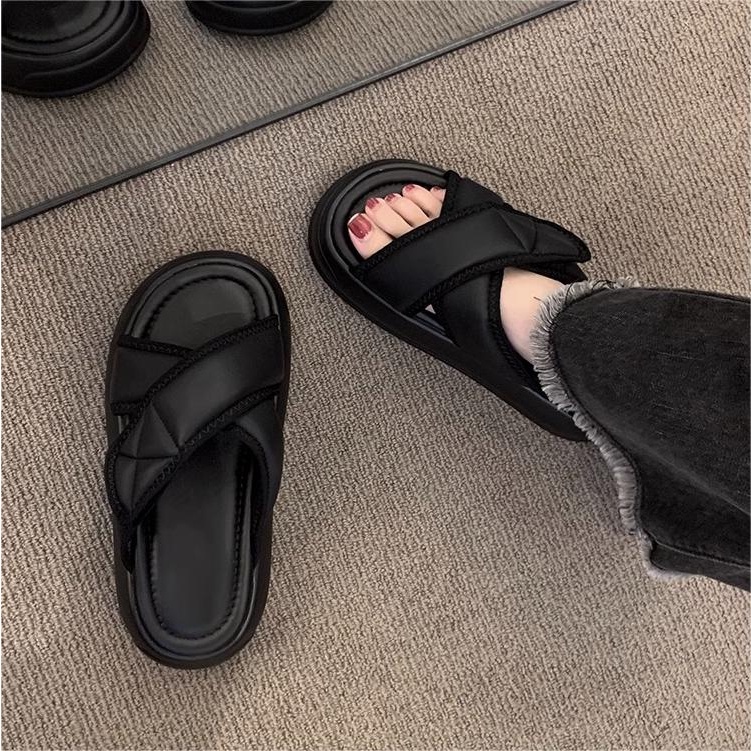 YOSBOGR dép nữ giày sandal dép bánh mì dép nữ dép đi trong nhà đế mềm chống trượt 20Z230501001