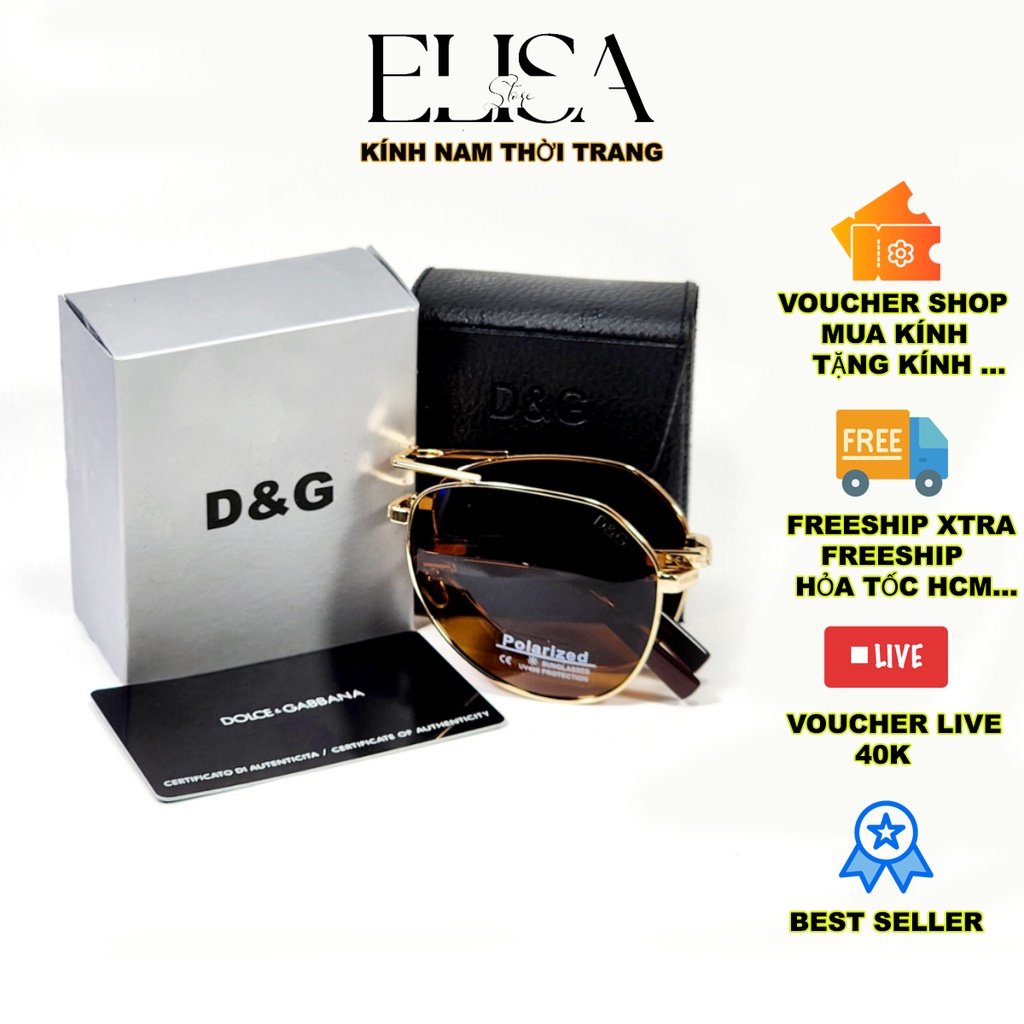 Kính Gấp Thời Trang Fullbox Tròng Thuỷ Tinh Polarized UV400 Cao Cấp