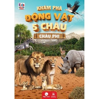 Sách khám phá động vật 5 châu châu phi