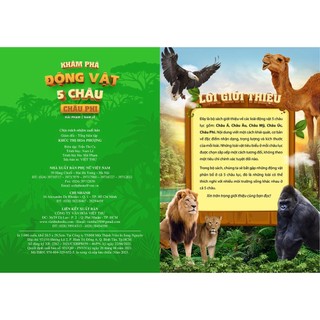 Sách Khám Phá Động Vật 5 Châu Châu Phi