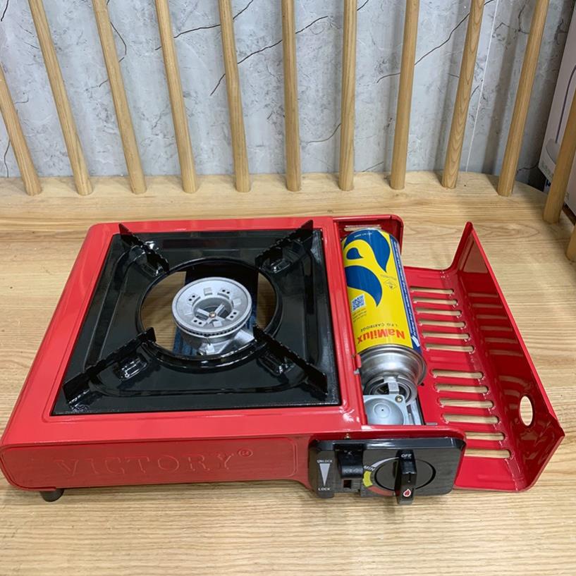 Bếp Gas Du Lịch Sơn KUSHINA/ VICTORIA,  Bếp ga mini dùng bình gas, lon ga mini  -  - Hàng Chính hãng